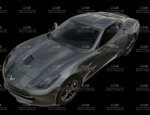 雪佛兰科尔维特跑车Blend模型