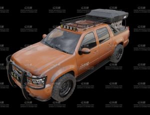 越野皮卡车Blend模型