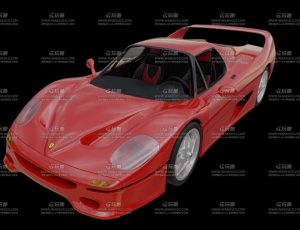 老款法拉利跑车Blend模型