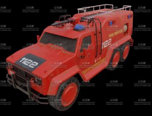 国外消防车Blend模型