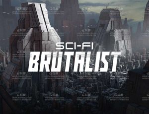 未来科幻异形建筑模型包Blend资产库