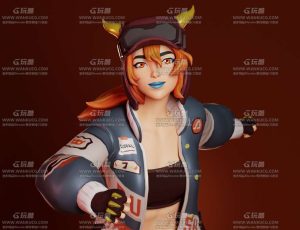 风格化滑板女孩Blend模型