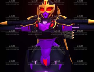 变形金刚霸天虎蜘蛛女机器人Blend模型