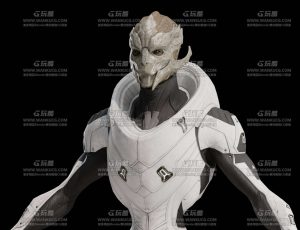 高精度科技外星人Blend模型