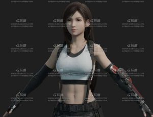 最终幻想7蒂法（完美绑定）Blend模型