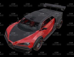 布加迪威龙rigged Blend模型