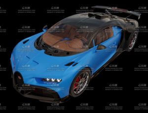 布加迪威龙跑车Blend模型
