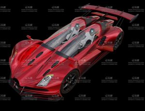 超级酷炫跑车赛车Blend模型