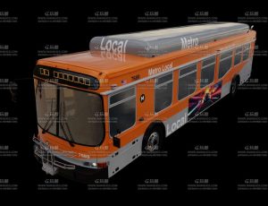 大型巴士Blend模型