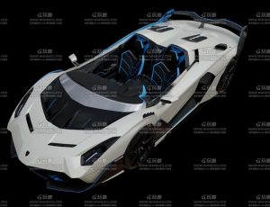 兰博基尼sc20 Blend模型