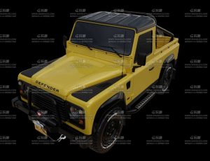 路虎卫士皮卡Blend模型