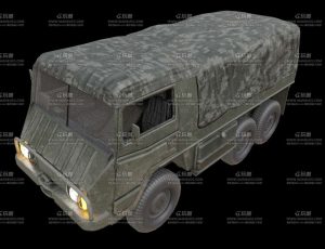 军队运输车 Blend模型