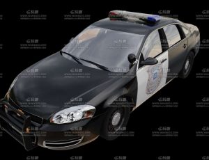 美国雪佛兰警车 Blend模型