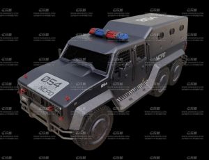 押送犯人警车 Blend模型