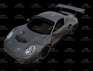 黑色保时捷911 Blend模型