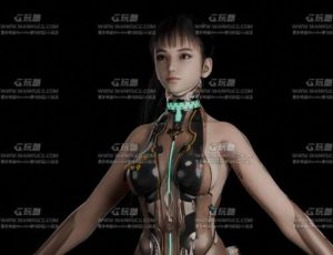 剑星女角色 Blend模型