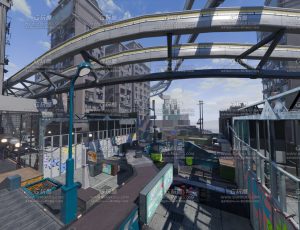 科幻休闲街区Blender工程源文件