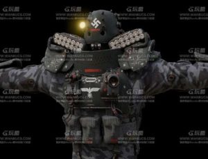 科技战场特种兵Blend模型