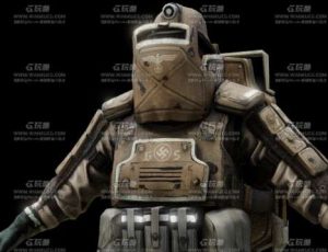 工厂生化机械服人员Blend模型