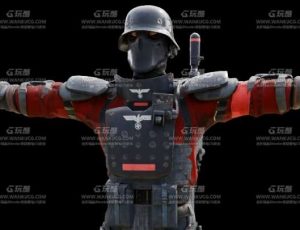 机械高级特种士兵Blend模型