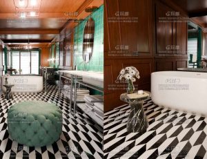 高档奢华装修浴室Blender工程源文件