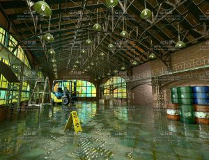 废弃的小工厂场景Blender工程源文件