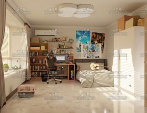 明亮的房间小场景Blender工程源文件