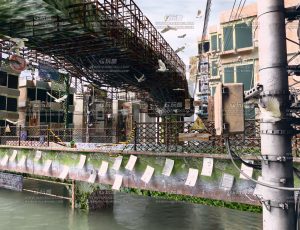 桥底废墟场景Blender工程源文件