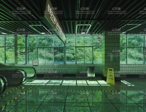 青春氛围感的地铁站Blender工程源文件