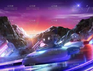 C4D结合Octane+AE制作酷炫赛车竞赛短片大师班