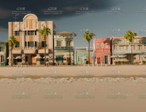 荒漠商业街Blender工程源文件