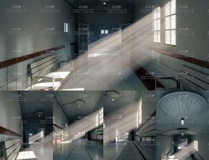 复古走廊Blender工程源文件