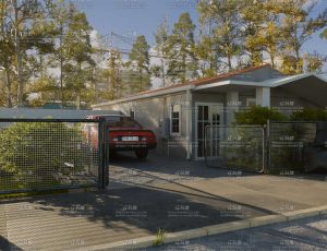 郊区小别墅场景Blender工程源文件