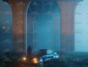 桥底下意境场景Blender工程源文件