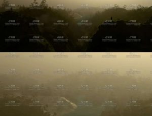 雾霾山顶场景Blender工程源文件