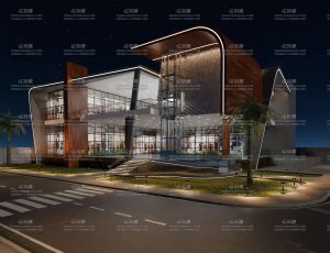 夜晚时尚商城Blender工程源文件