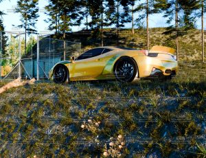 跑车与自然场景Blender工程源文件