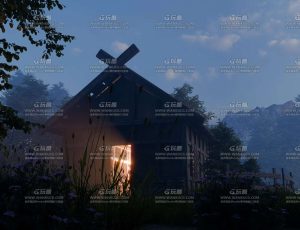 中世纪木屋自然场景Blender工程源文件