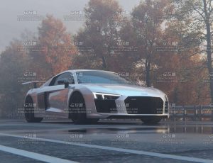 自然场景与车Blender工程源文件