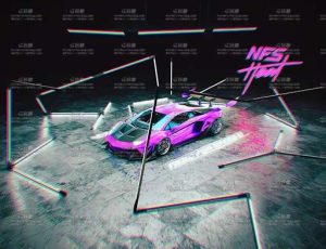 汽车灯光棚场景Blender工程源文件