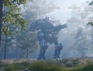 树林机器人场景Blender工程源文件