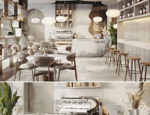 休闲西餐厅Blender工程源文件