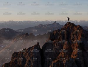 山峰顶部场景Blender工程源文件