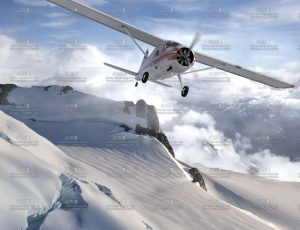 雪山滑翔Blender工程源文件