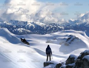 登顶雪山顶部场景Blender工程源文件