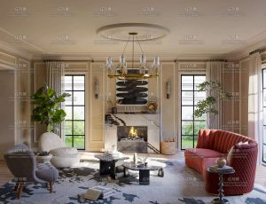 大客厅场景Blender工程源文件