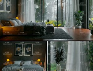 树林别墅卧室Blender工程源文件