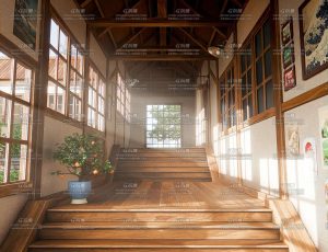 木屋走廊场景Blender工程源文件