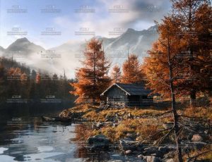 秋季湖泊环境Blender工程源文件