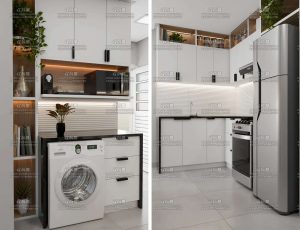 厨房客厅环境Blender工程源文件